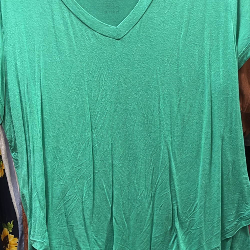 Latched mama sea-foam Green boyfriend tee V-Neck Women's Top